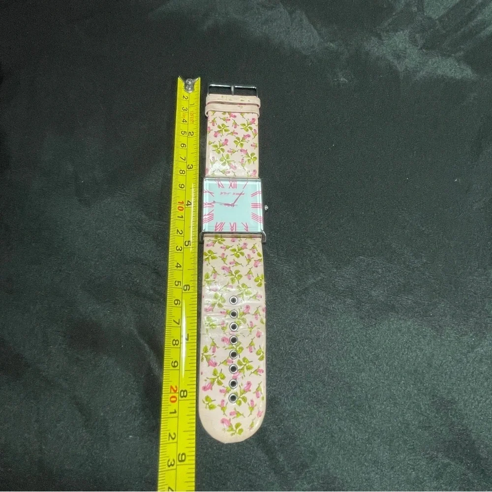 Betsey Johnson Pink Floral Women's Watch